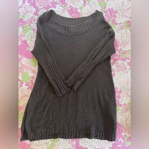 Women's Brown Long Sweater S